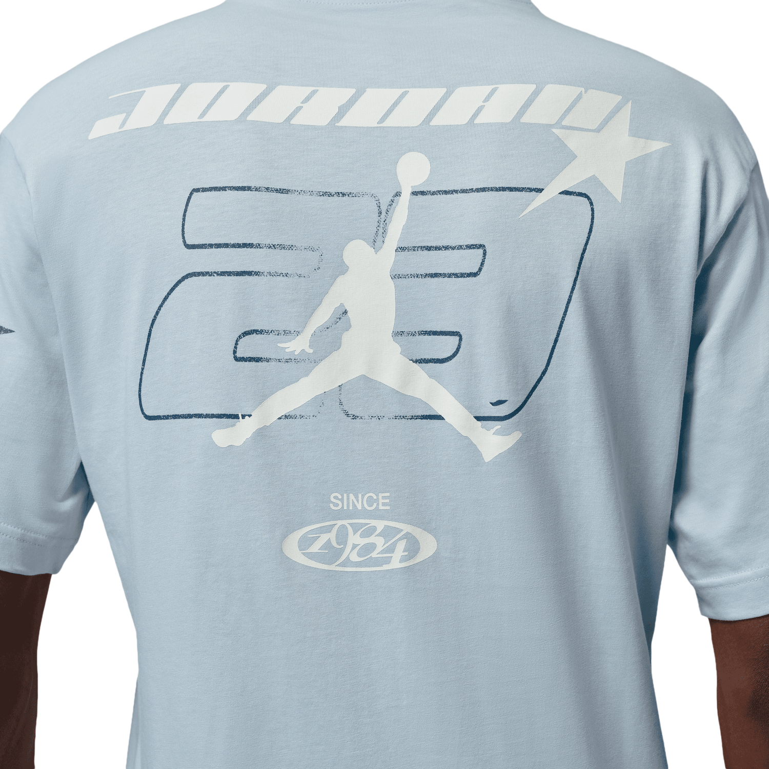 Jordan Star Graphic Short Sleeve Crew - Men's - Aura/Aura