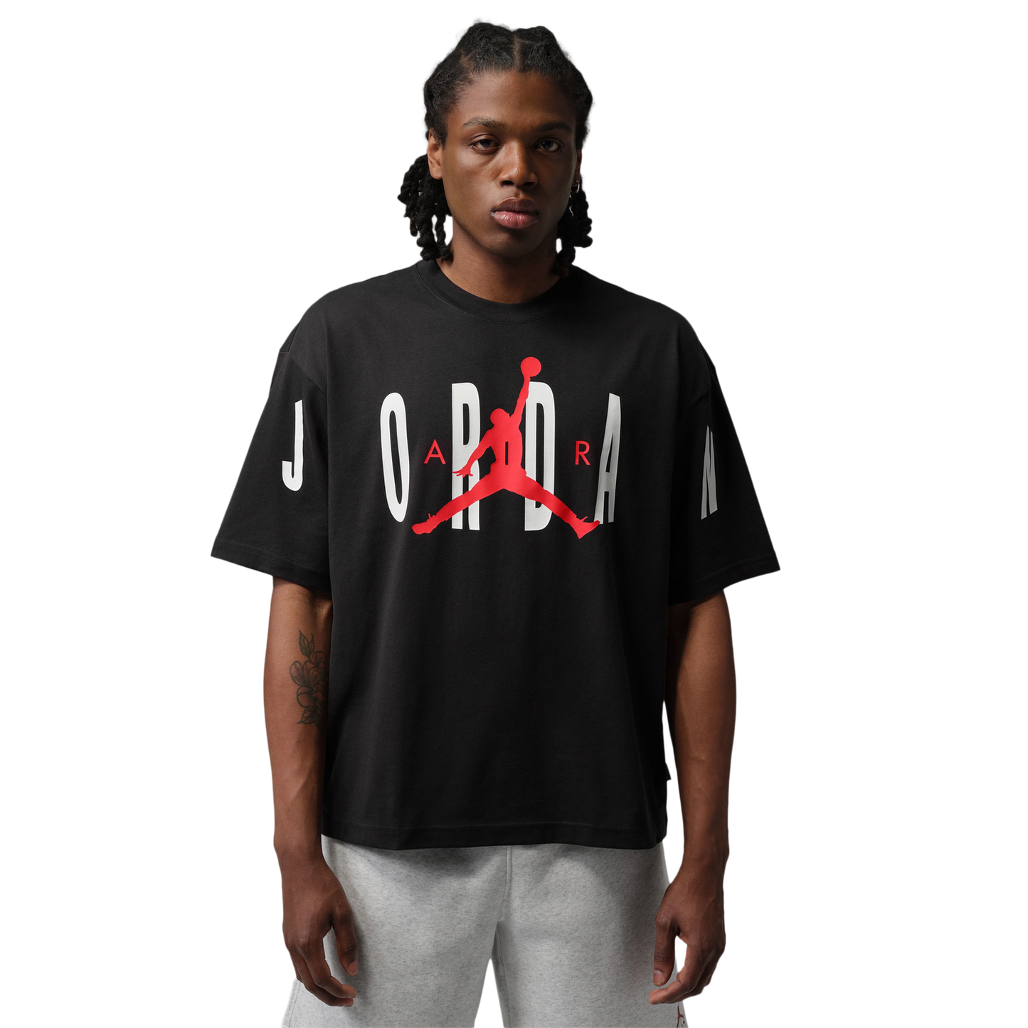 Jordan Stretch Oversized Short Sleeve Crew - Men's - Black