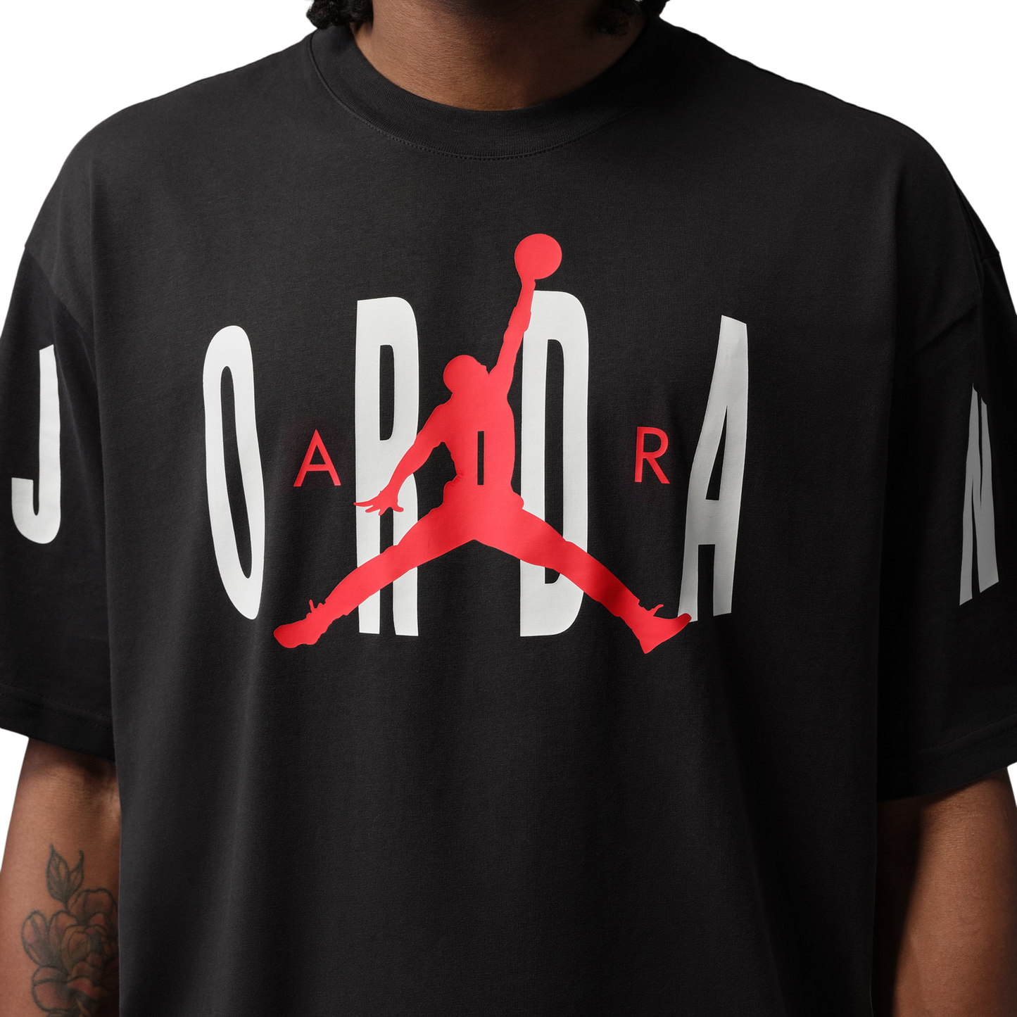 Jordan Stretch Oversized Short Sleeve Crew - Men's - Black