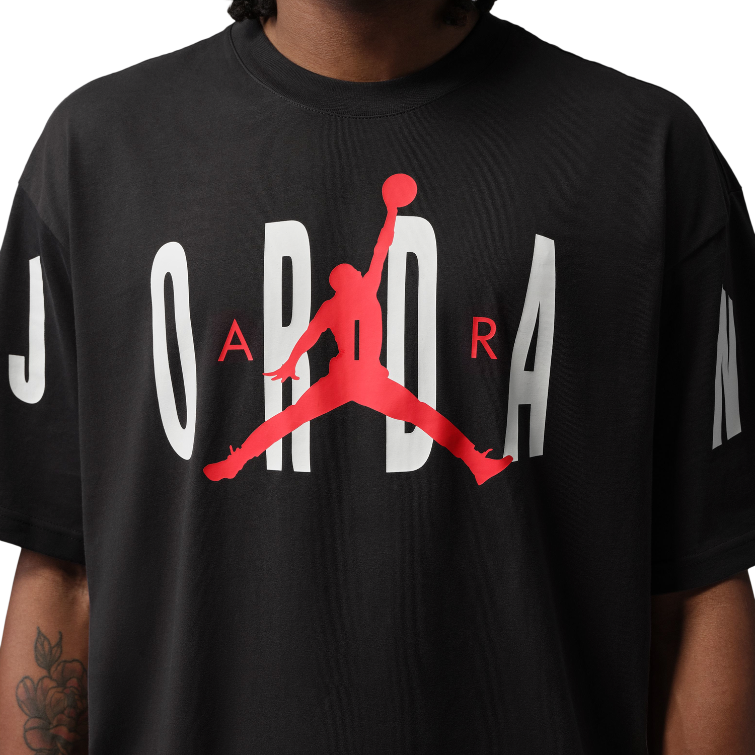 Jordan Stretch Oversized Short Sleeve Crew - Men's - Black