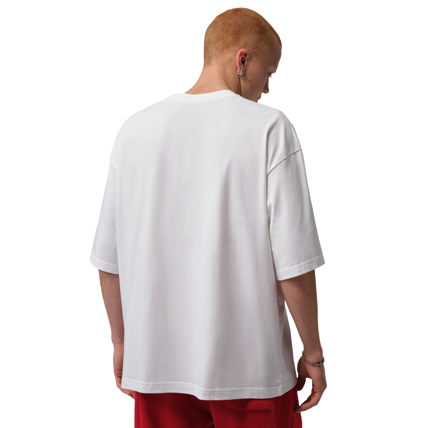 Jordan Stretch Oversized Short Sleeve Crew - Men's - White