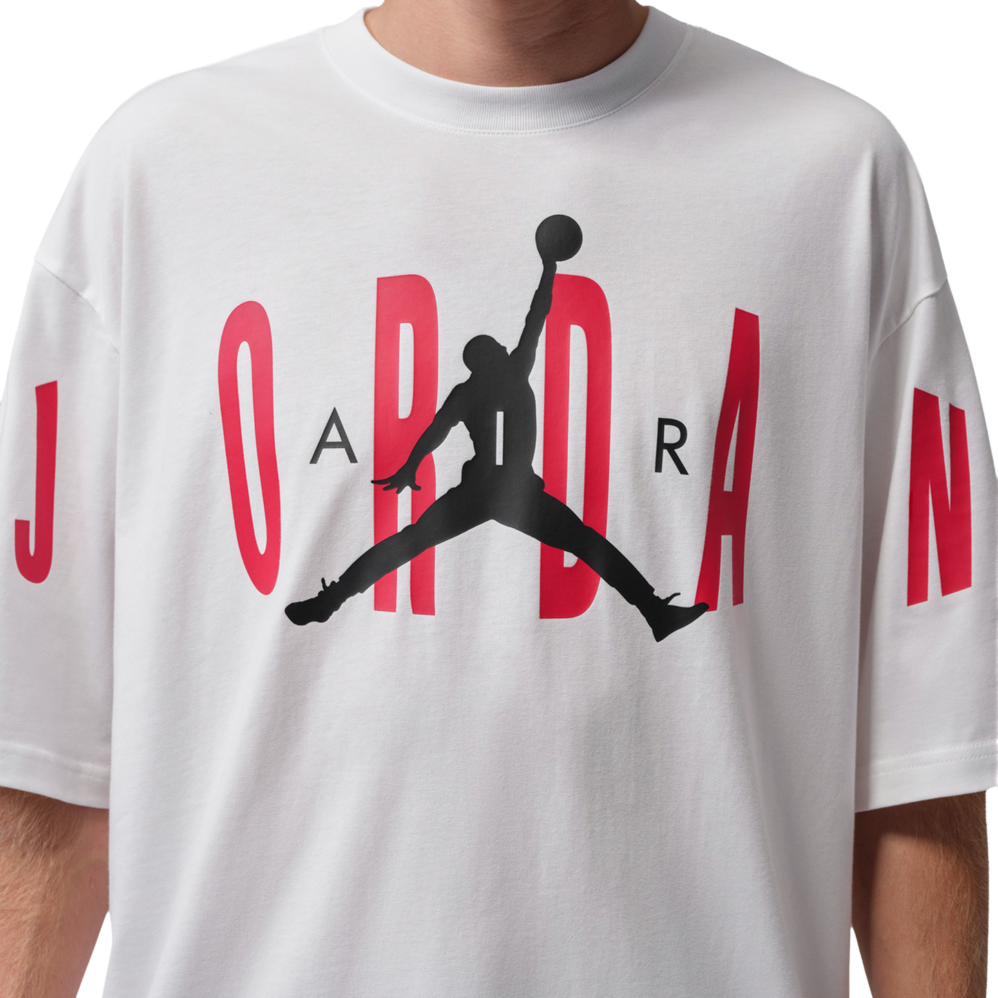 Jordan Stretch Oversized Short Sleeve Crew - Men's - White