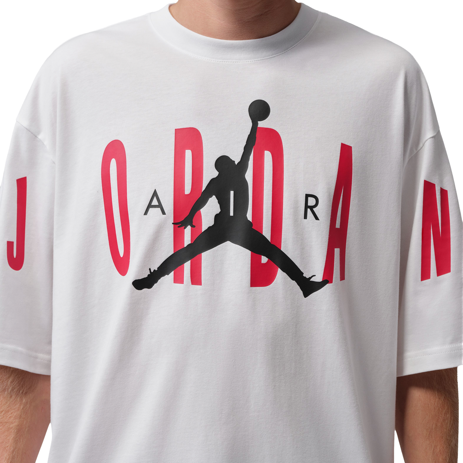 Jordan Stretch Oversized Short Sleeve Crew - Men's - White