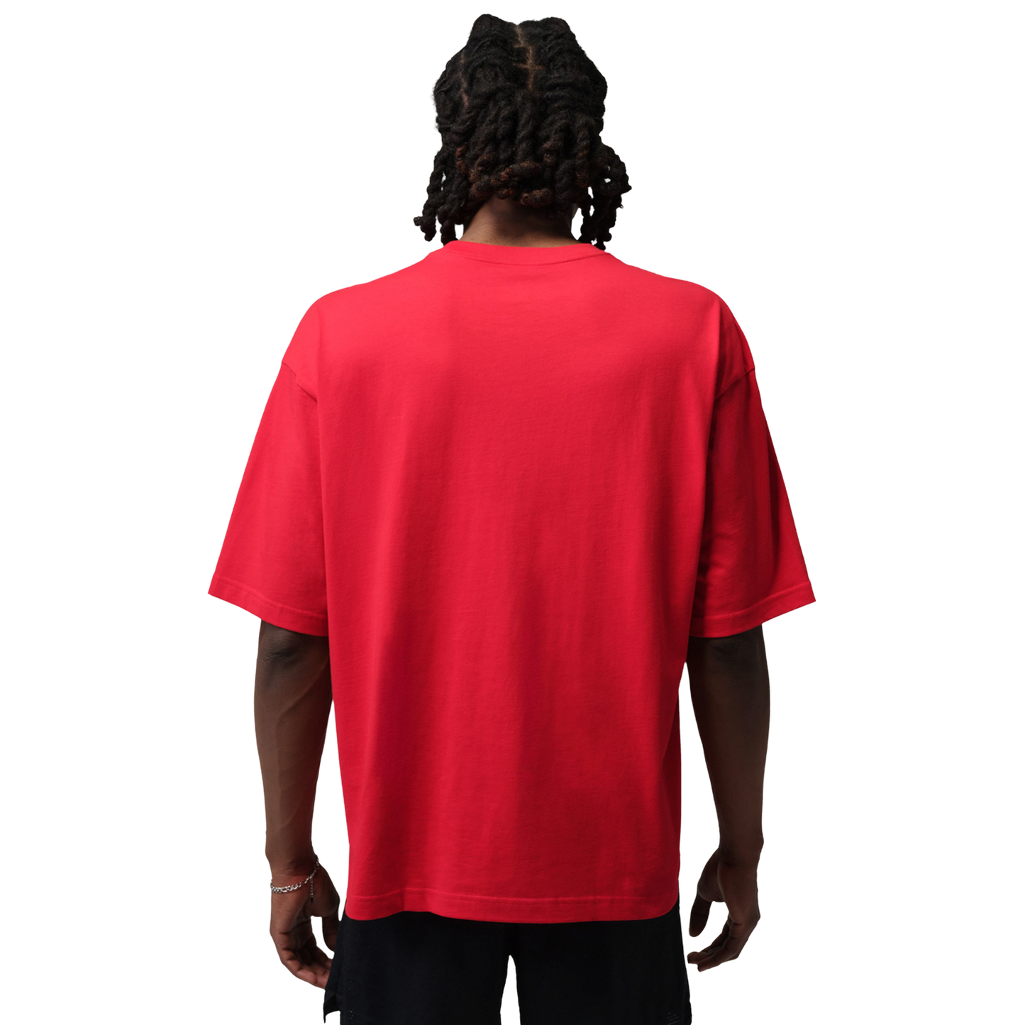Jordan Stretch Oversized Short Sleeve Crew - Men's - Red