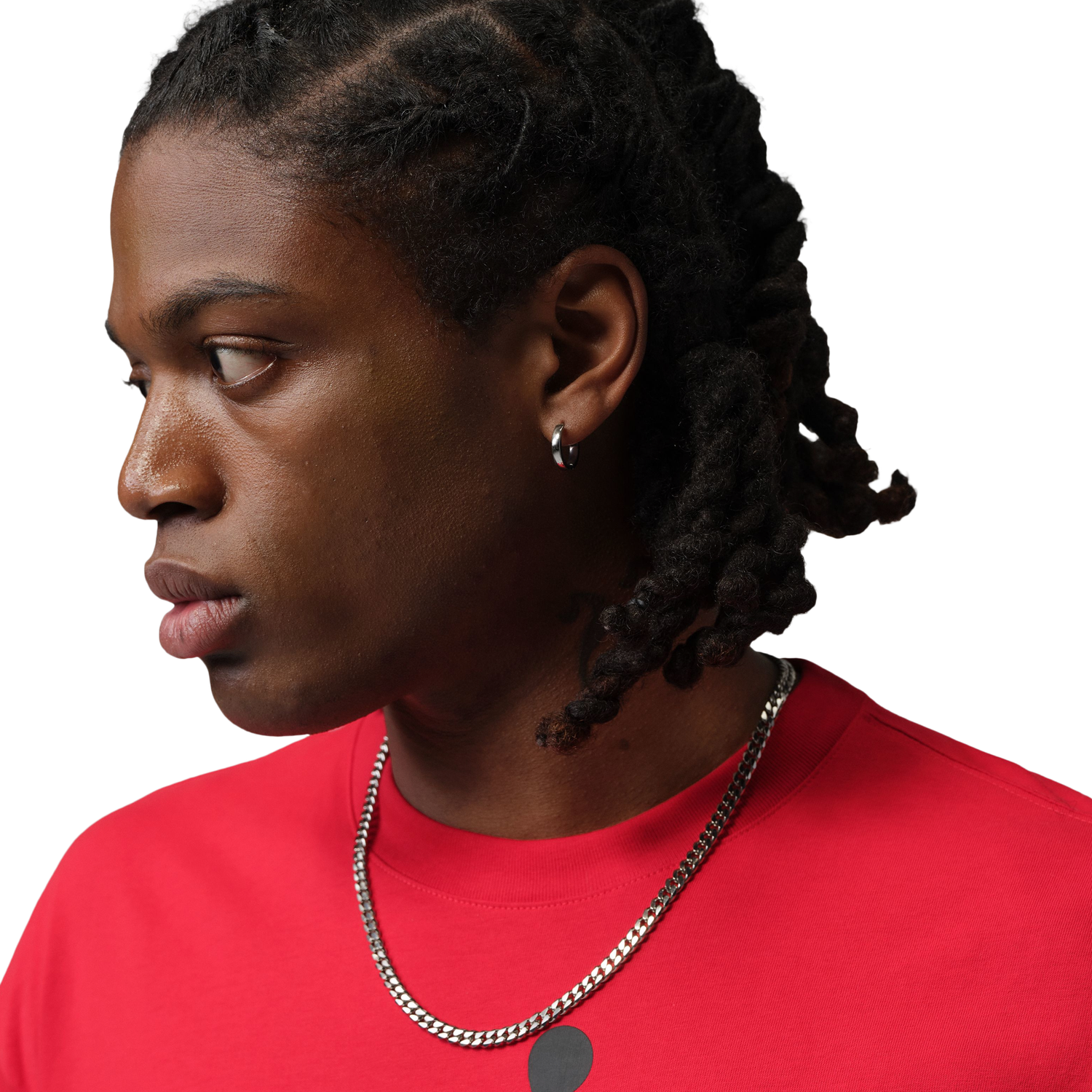 Jordan Stretch Oversized Short Sleeve Crew - Men's - Red