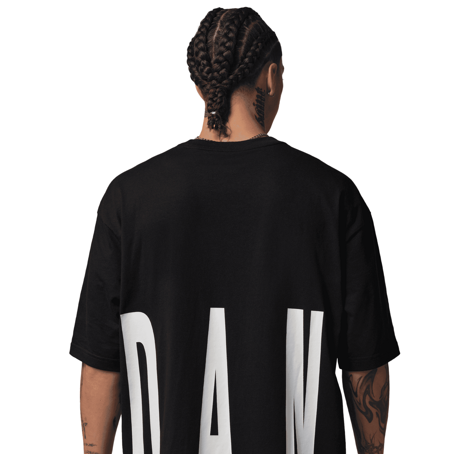 Jordan Torso Stretch Oversized Short Sleeve Crew - Men's - Black/Infrared 23