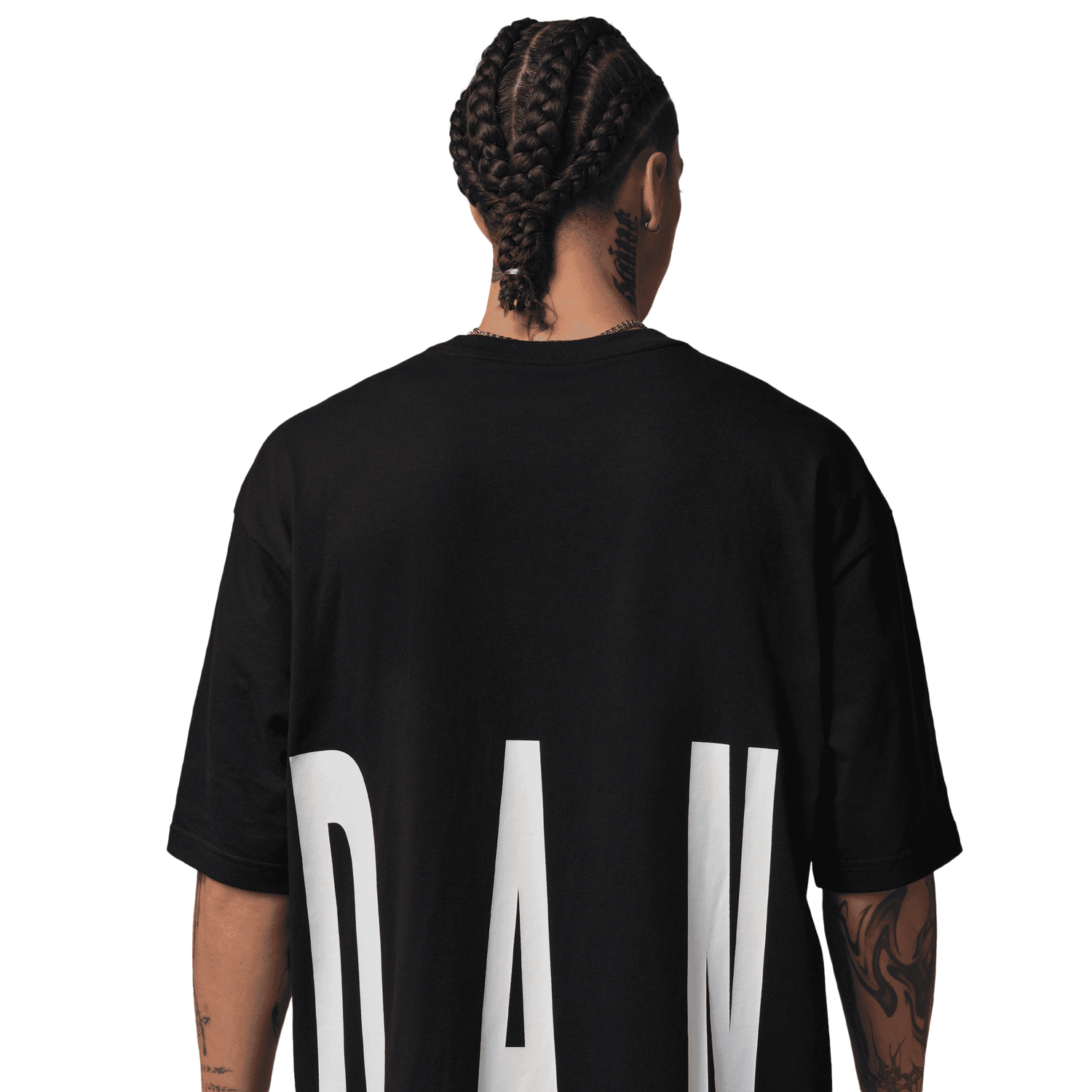 Jordan Torso Stretch Oversized Short Sleeve Crew - Men's - Black/Infrared 23