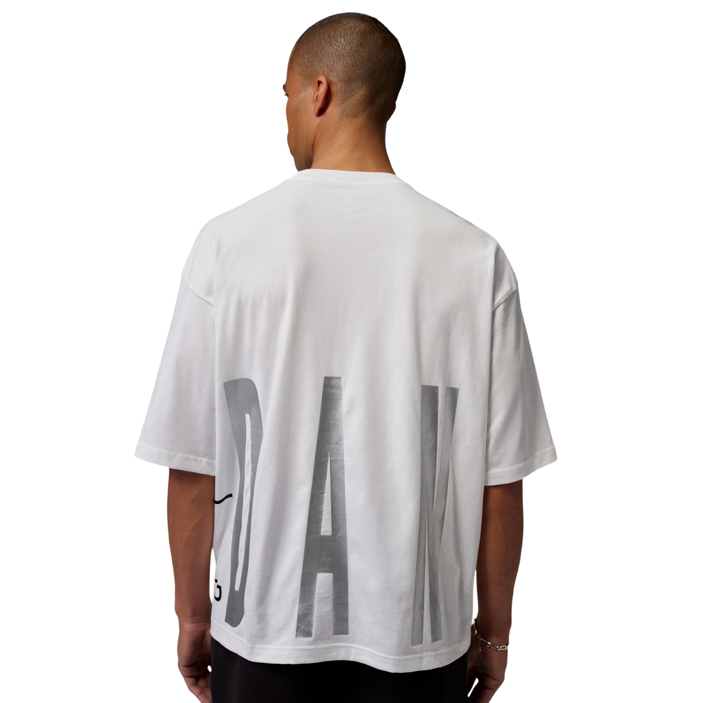 Jordan Torso Stretch Oversized Short Sleeve Crew - Men's - White/Black