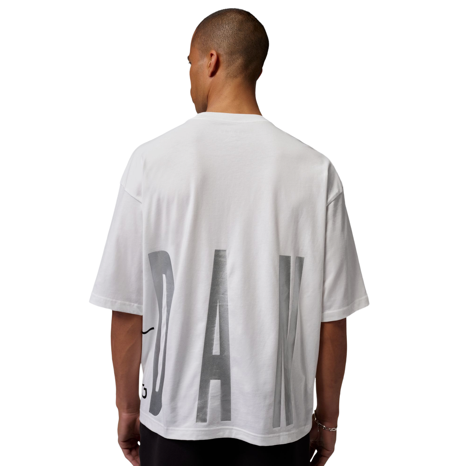 Jordan Torso Stretch Oversized Short Sleeve Crew - Men's - White/Black