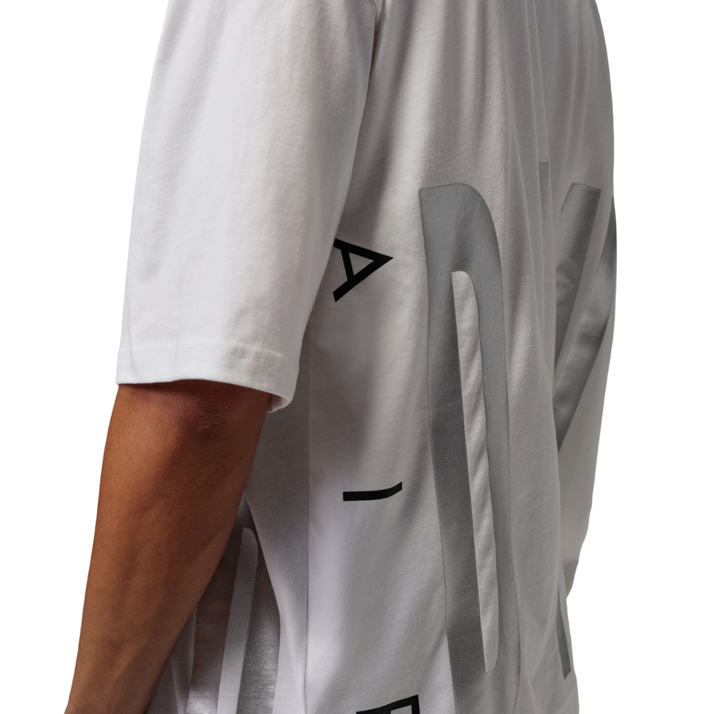 Jordan Torso Stretch Oversized Short Sleeve Crew - Men's - White/Black