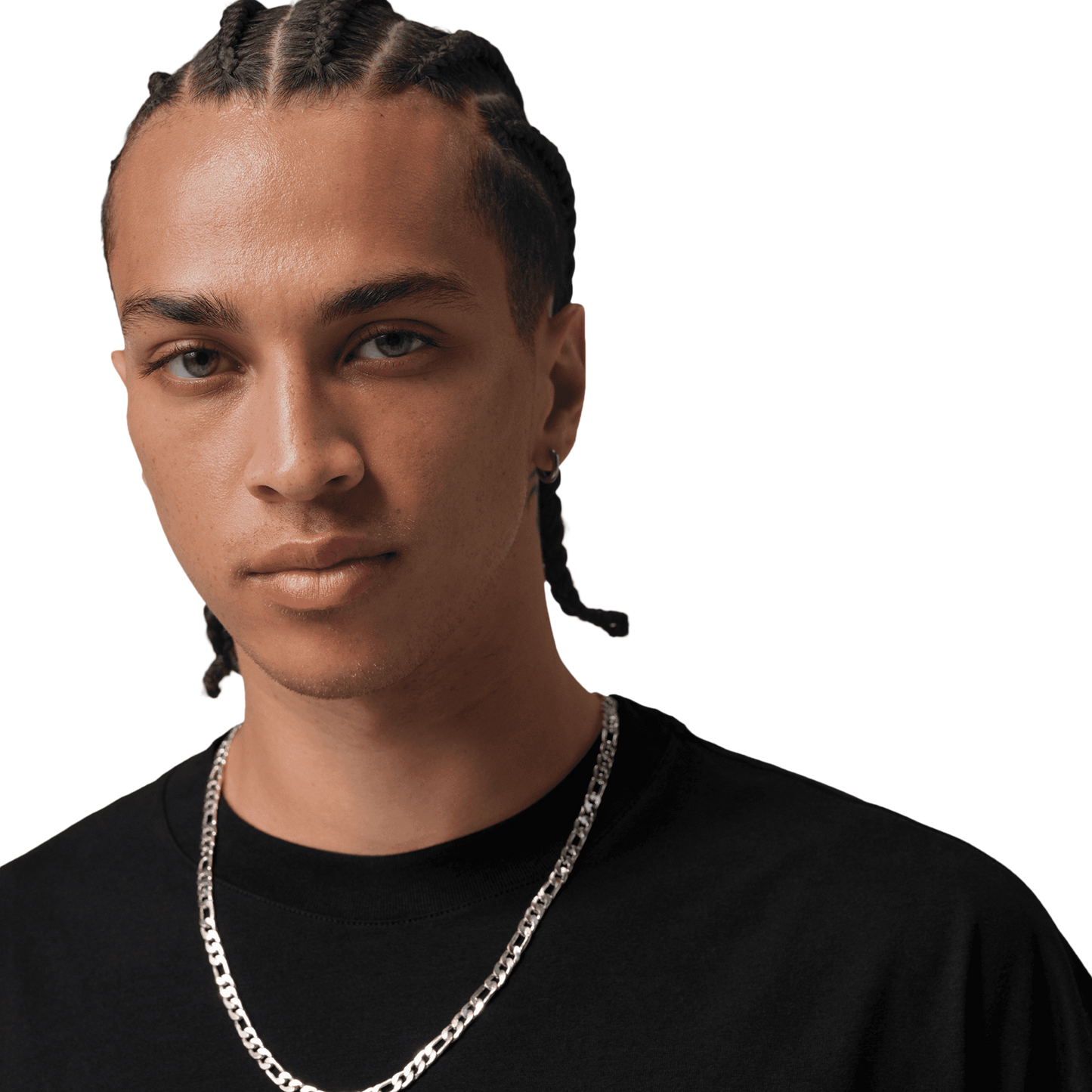 Jordan Back Stretch Oversized Short Sleeve Crew - Men's - Black/Wolf Grey