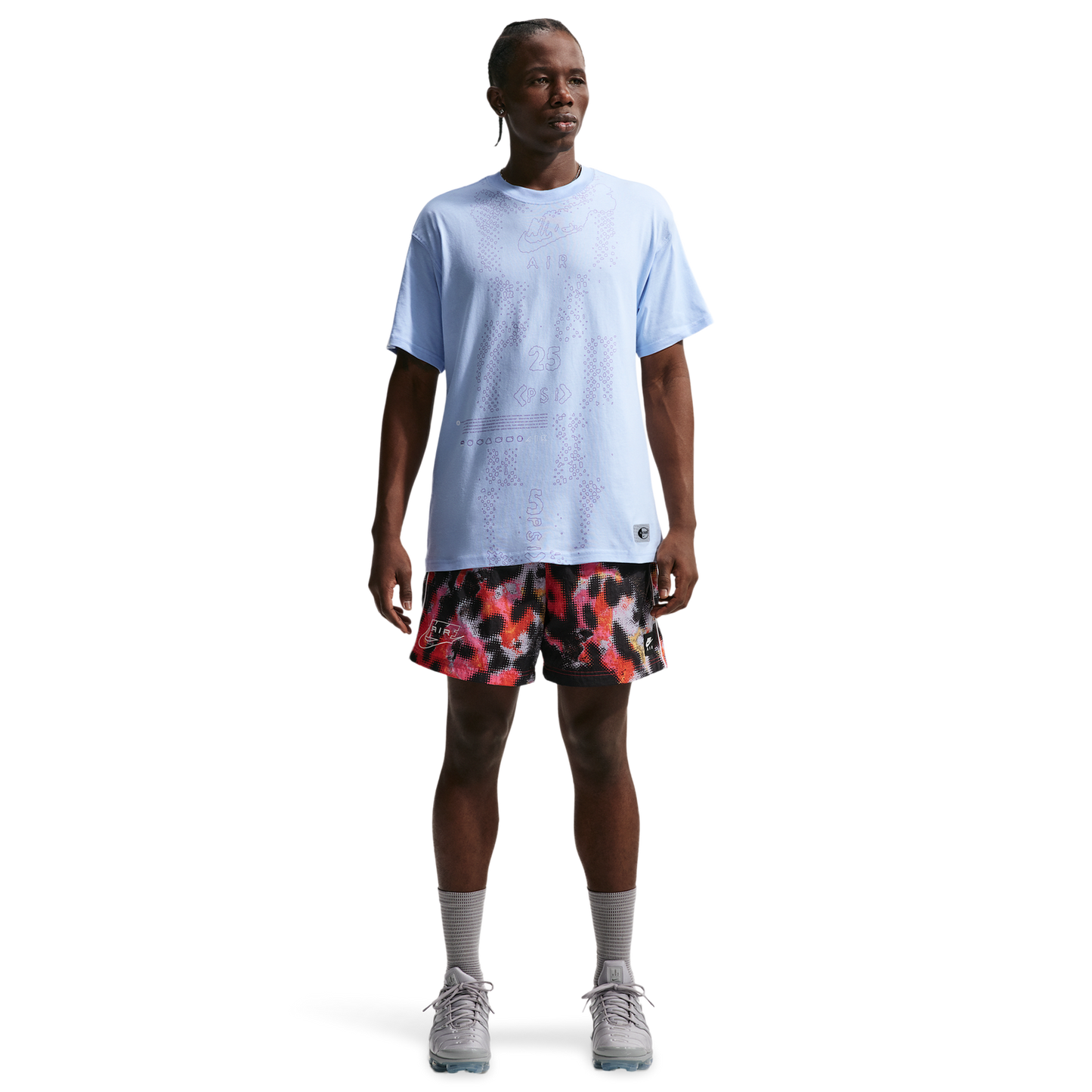Nike Max 90 Short Sleeve T-Shirt - Men's - Hydrogen Blue/Bright Violet