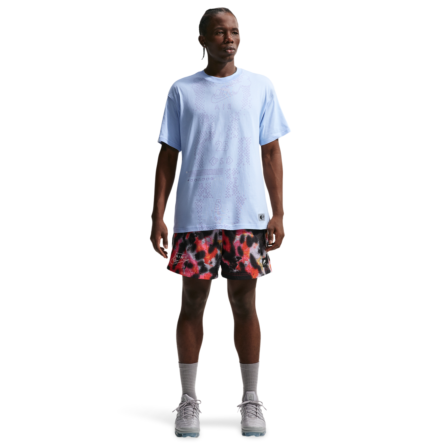 Nike Max 90 Short Sleeve T-Shirt - Men's - Hydrogen Blue/Bright Violet