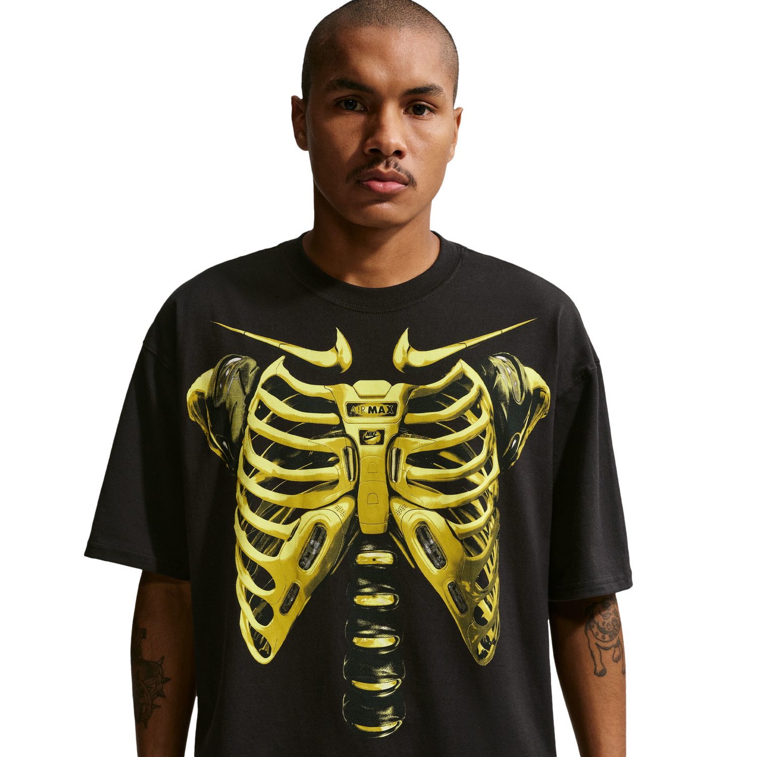 Nike Built Different Max 90 T-Shirt - Men's - Black/Yellow