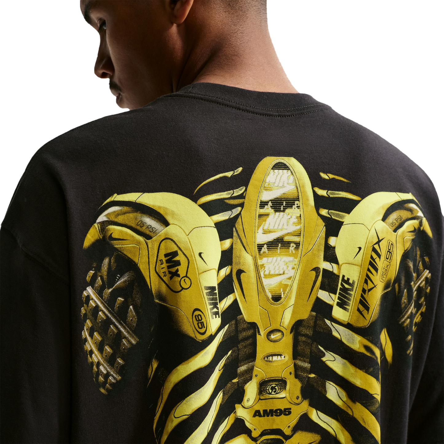 Nike Built Different Max 90 T-Shirt - Men's - Black/Yellow