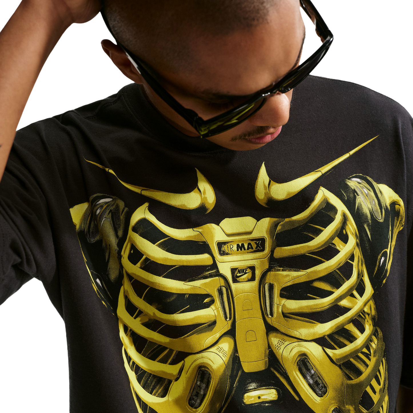Nike Built Different Max 90 T-Shirt - Men's - Black/Yellow