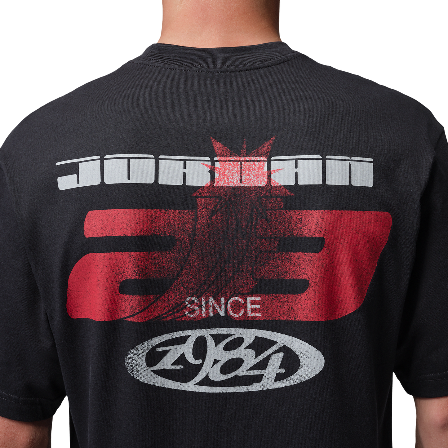 Jordan 23Star Gfx Ss Crew - Men's - Off Noir