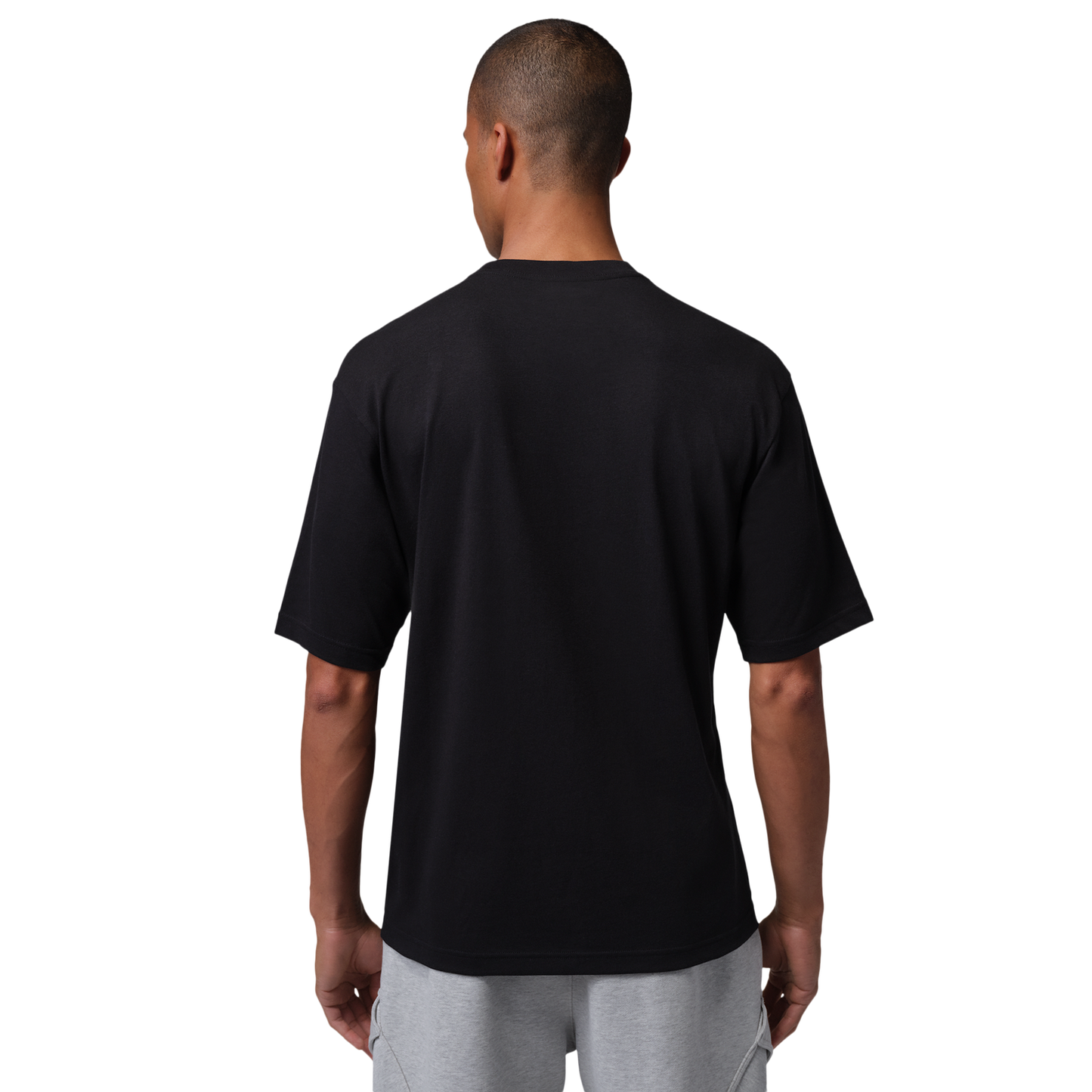 Jordan Air Scrpt Gfx Ss Crew - Men's - Black