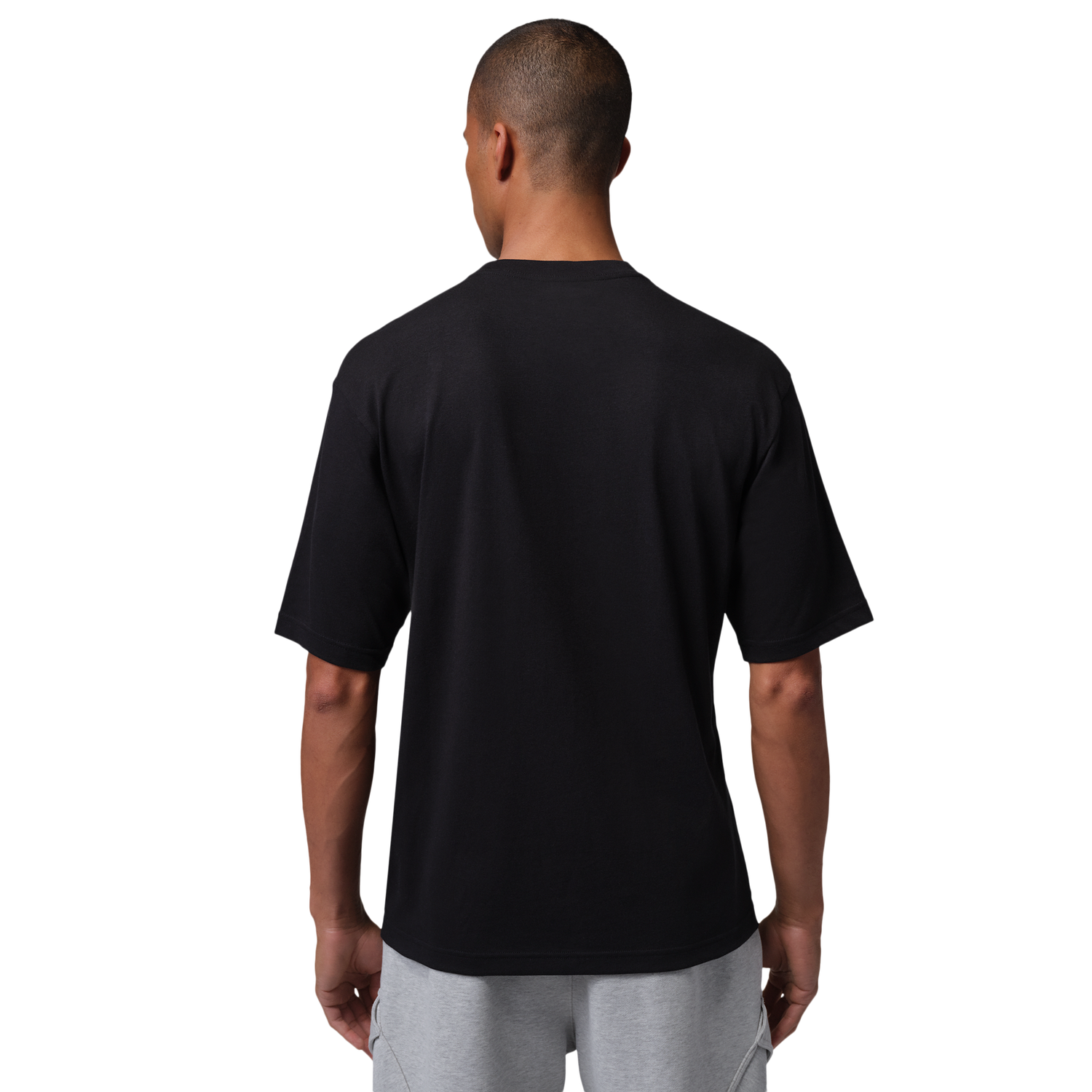 Jordan Air Scrpt Gfx Ss Crew - Men's - Black