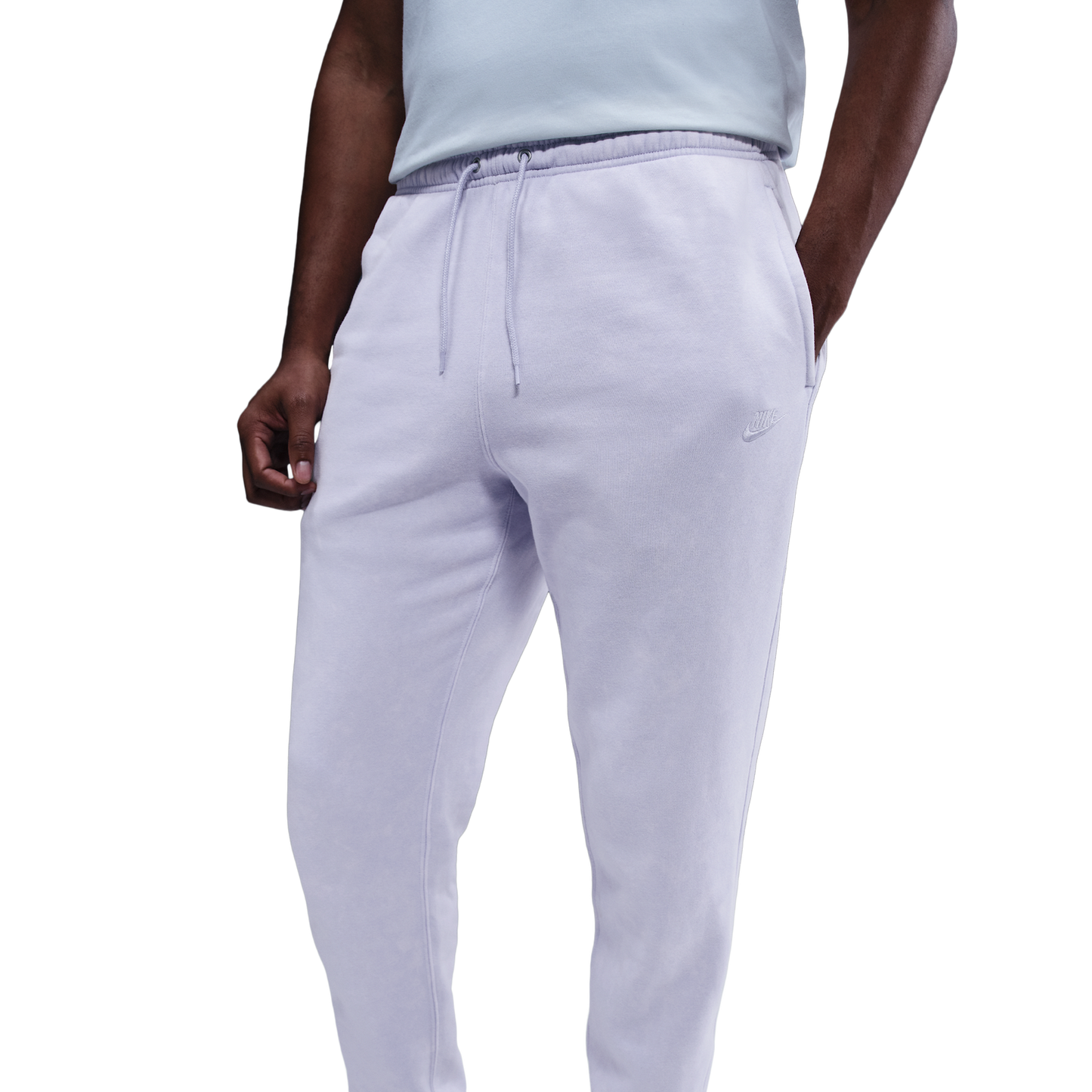 Nike CWash Club Basketball Cuff Pants - Men's - Ghost/Ghost