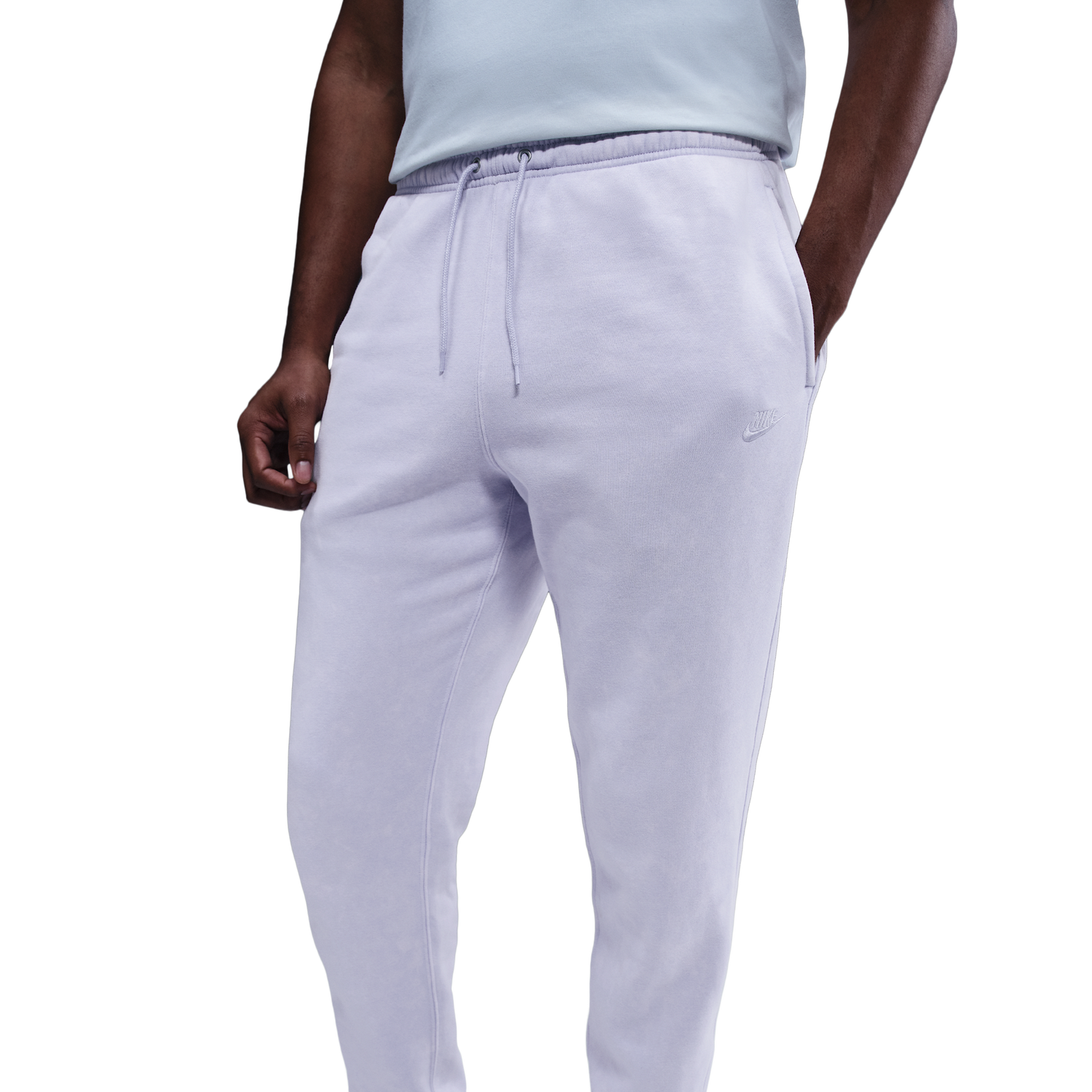 Nike CWash Club Basketball Cuff Pants - Men's - Ghost/Ghost