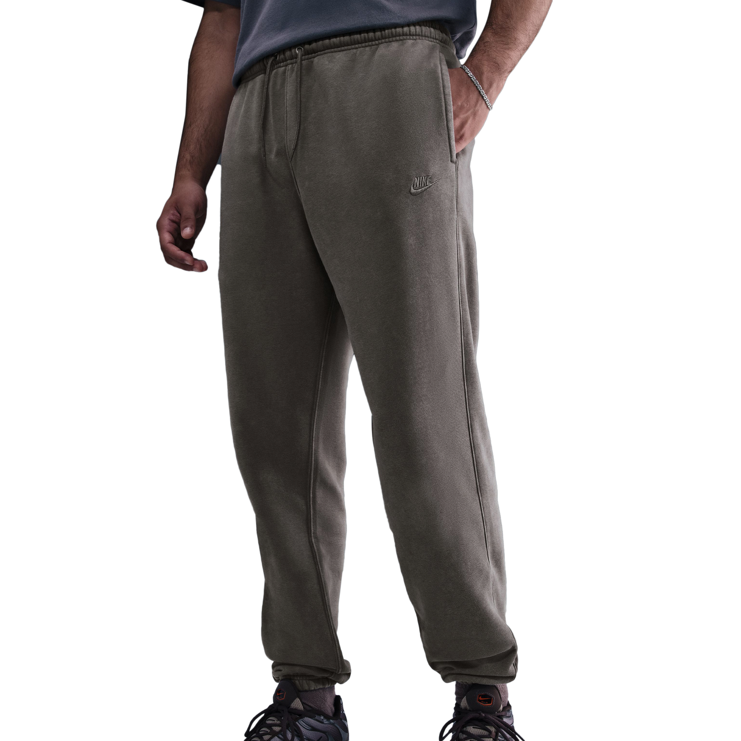Nike CWash Club Basketball Cuff Pants - Men's - Cave Stone