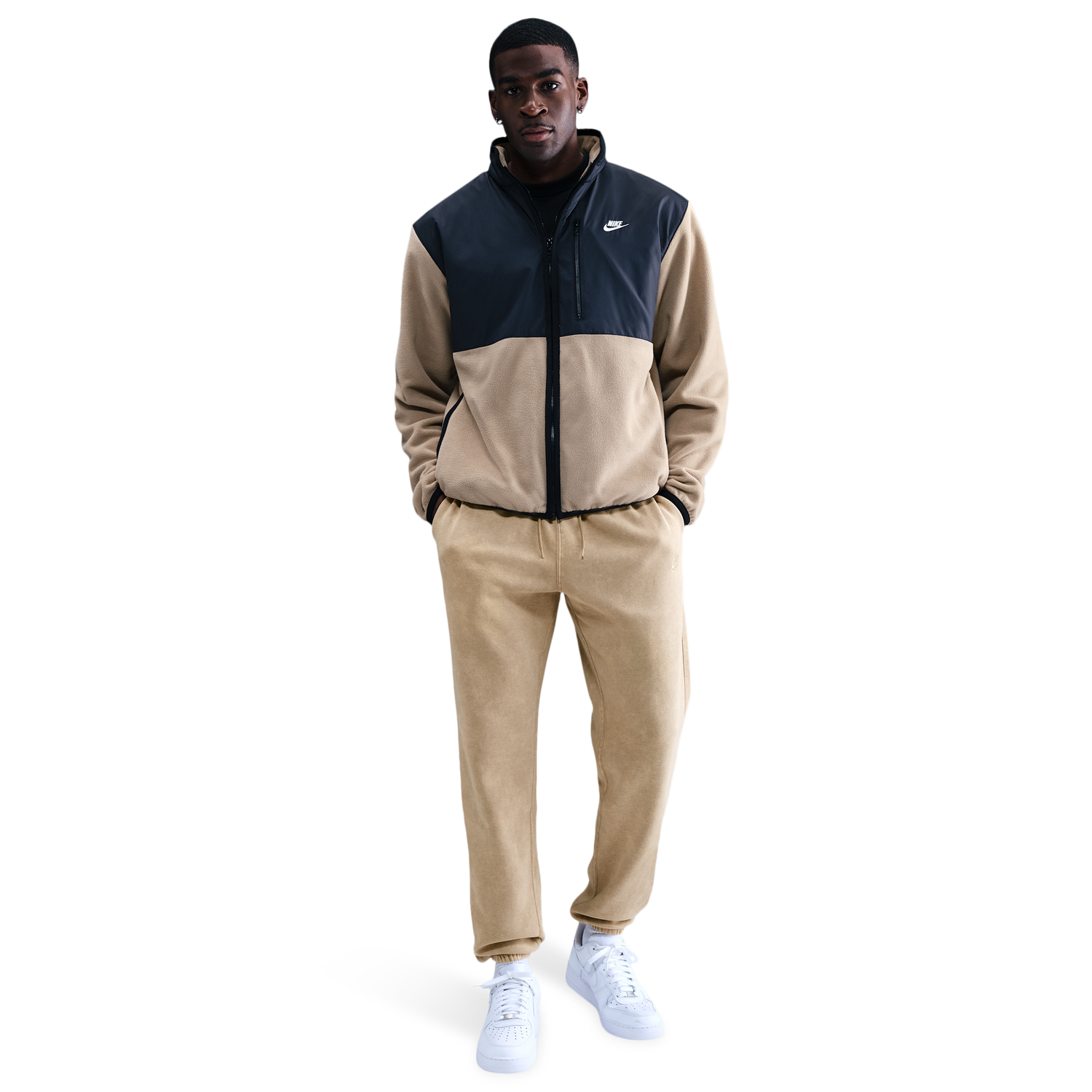 Nike CWash Club Basketball Cuff Pants - Men's - Beige