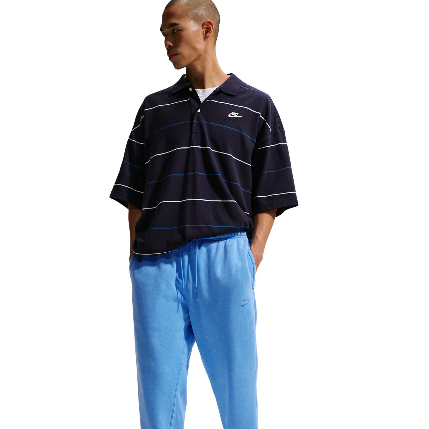 Nike CWash Club Basketball Cuff Pants - Men's - University Blue/University Blue