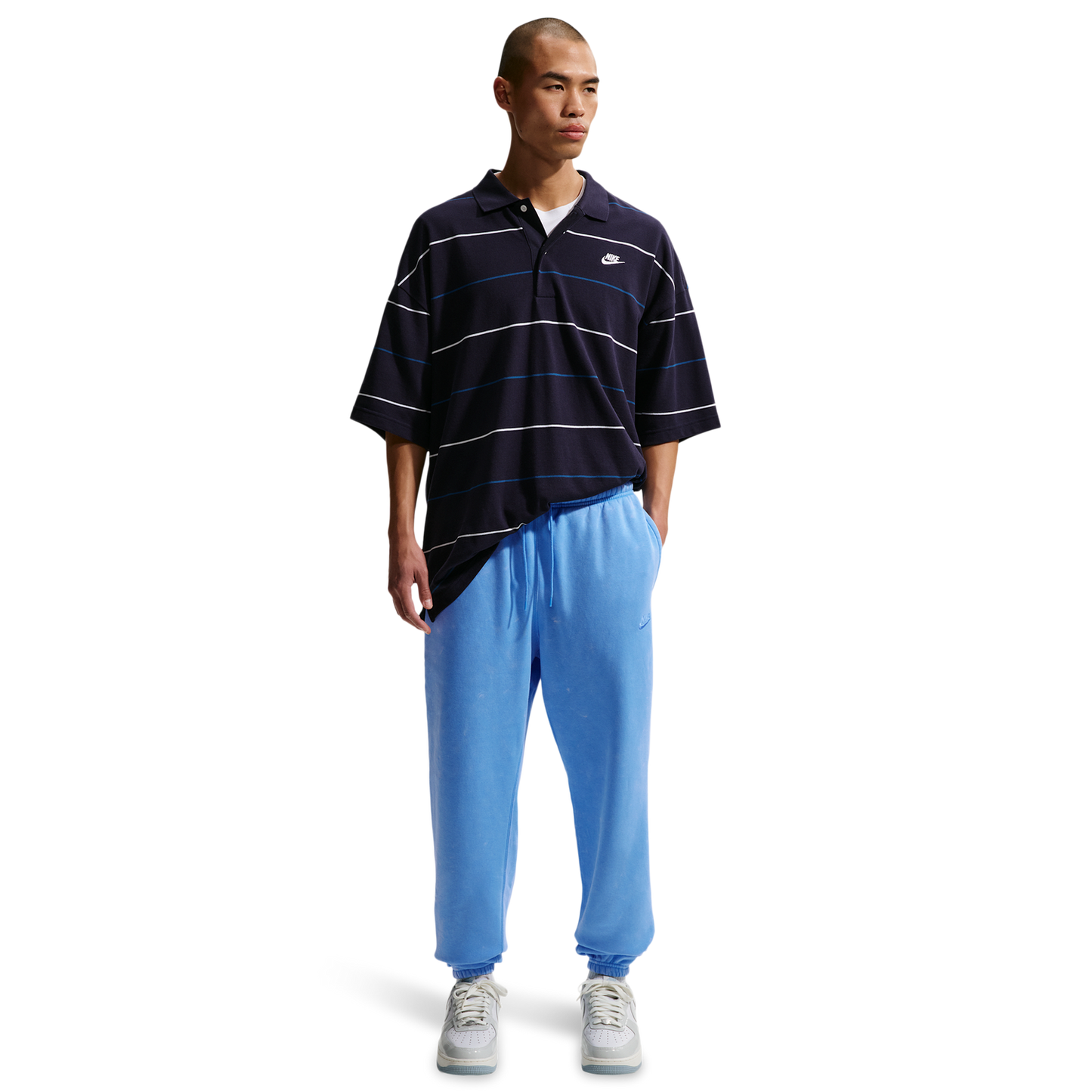 Nike CWash Club Basketball Cuff Pants - Men's - University Blue/University Blue