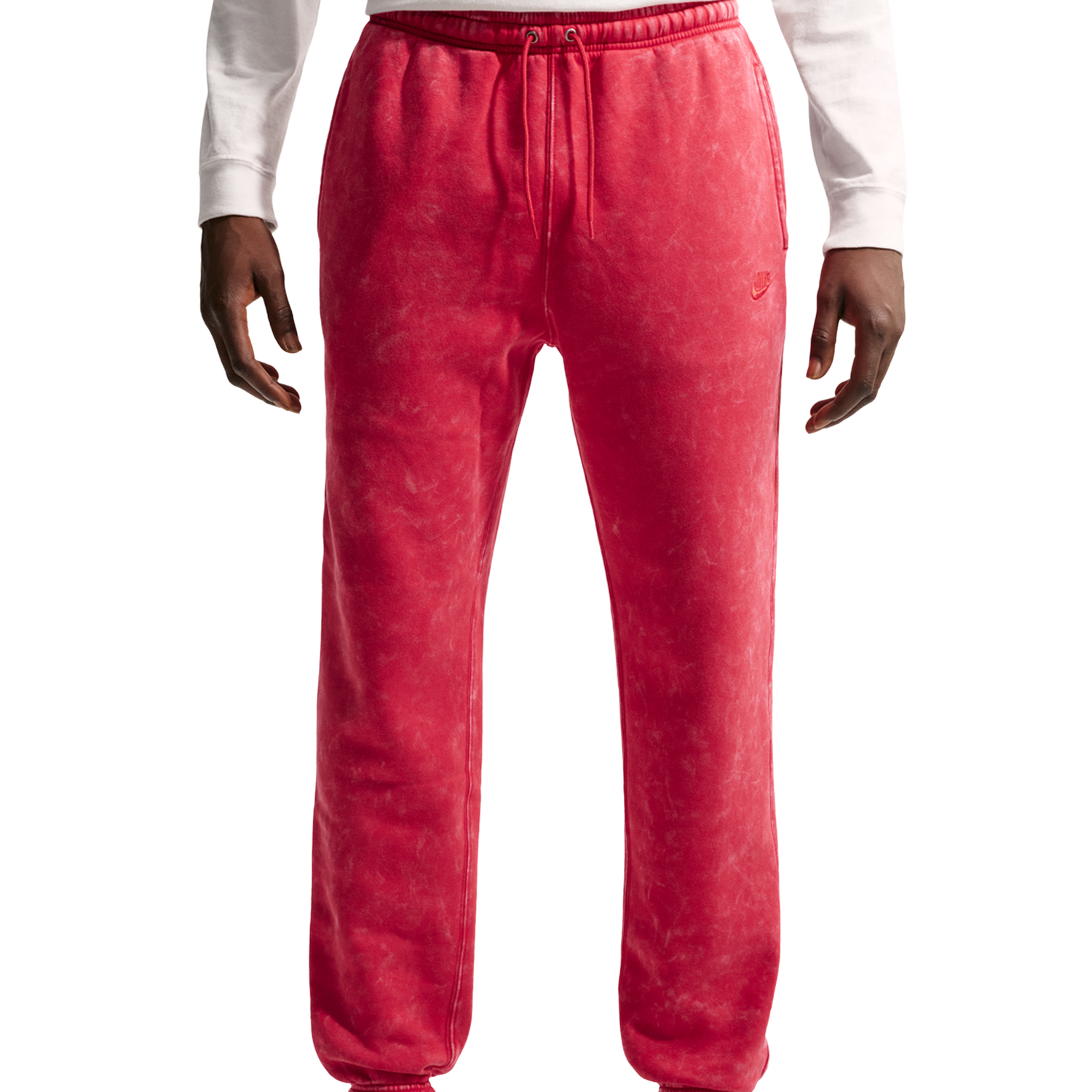 Nike CWash Club Basketball Cuff Pants - Men's - University Red/University Red