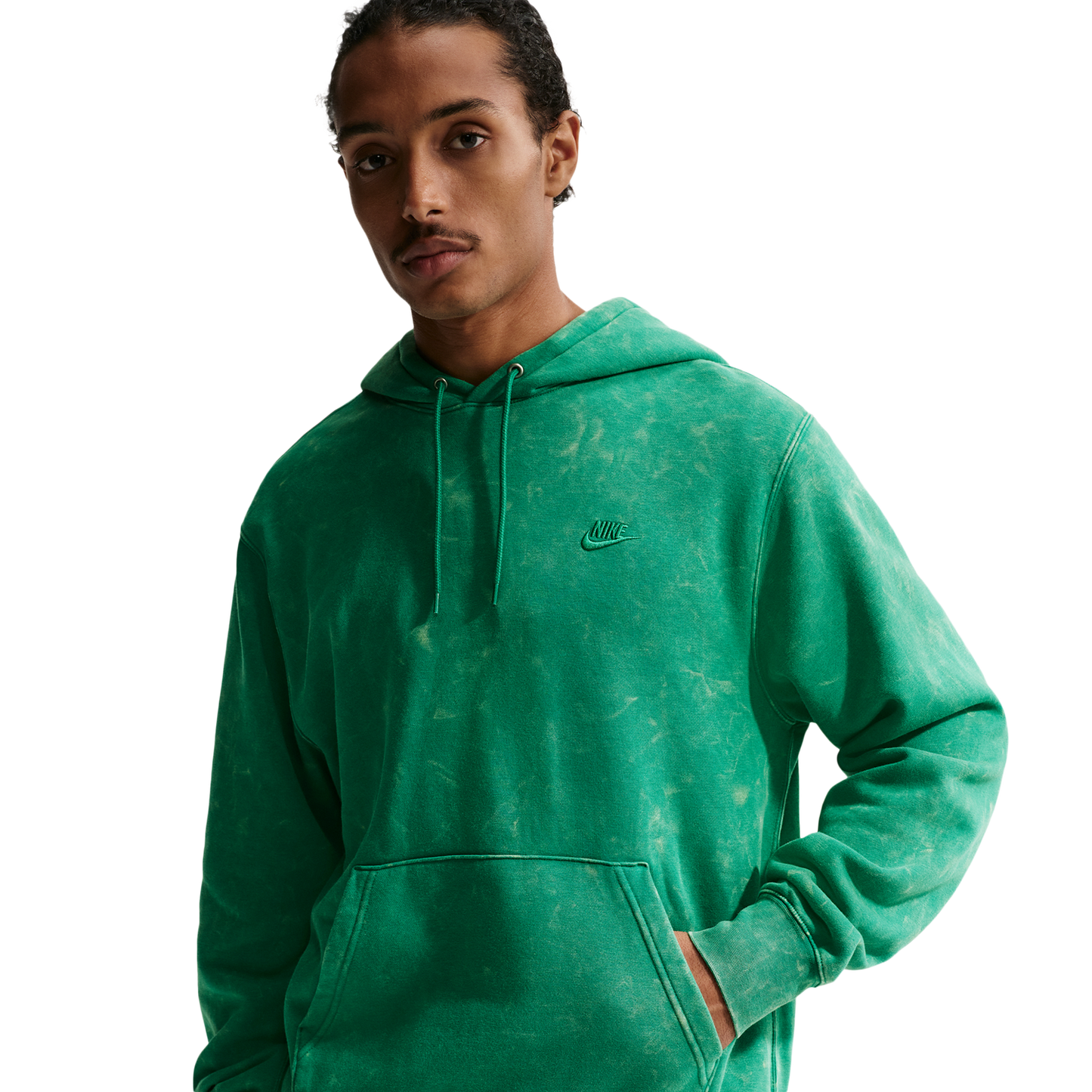 Nike CWash Club Basketball Hoodie - Men's - Malachite/Malachite