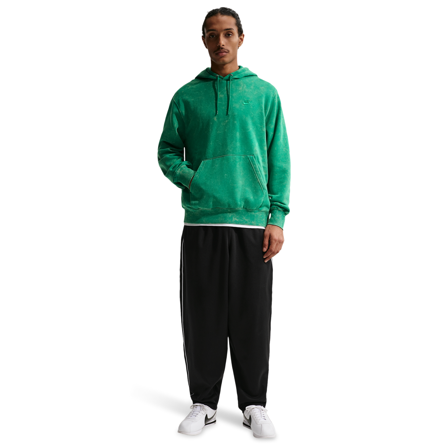 Nike CWash Club Basketball Hoodie - Men's - Malachite/Malachite