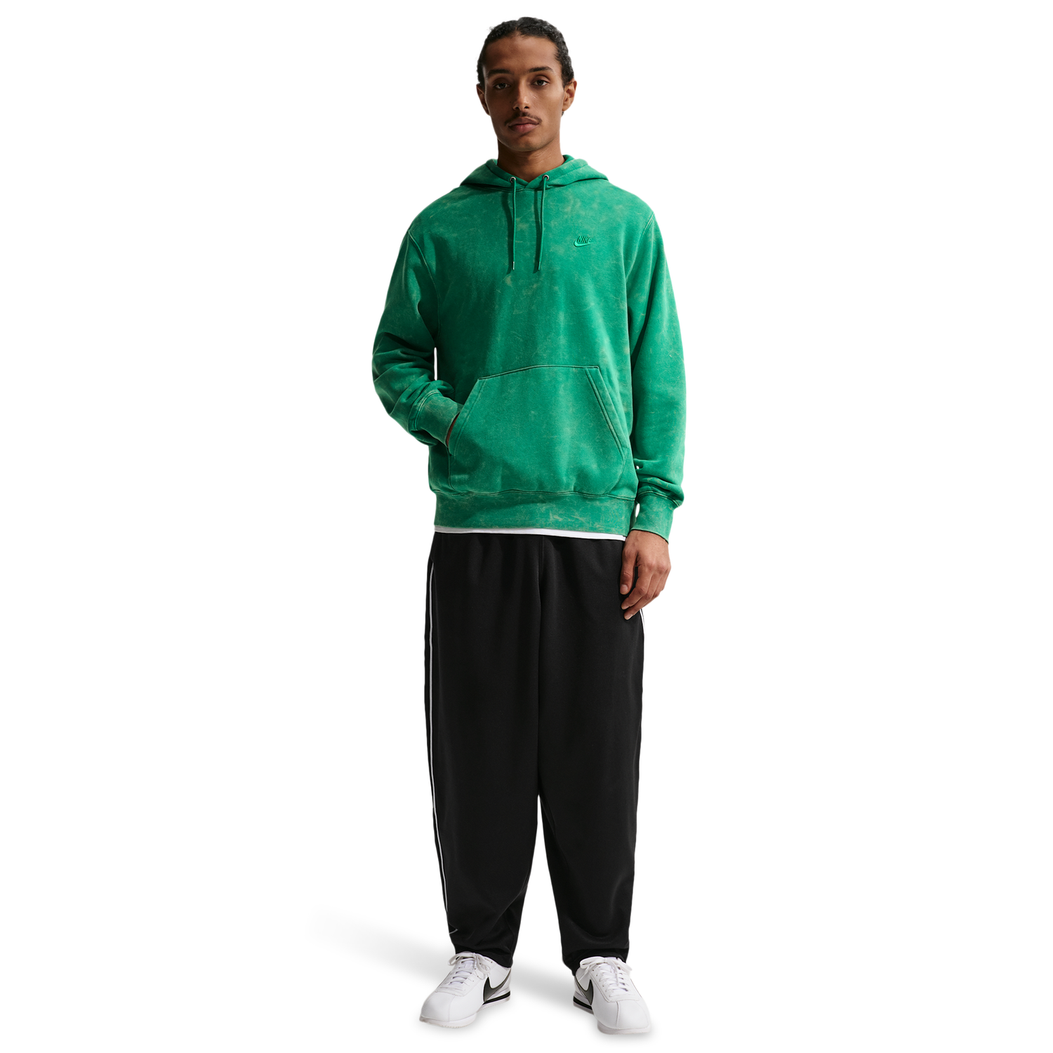 Nike CWash Club Basketball Hoodie - Men's - Malachite/Malachite