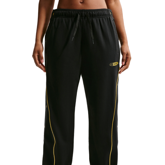 Nike Dri-FIT Swoosh Fleece Tearaway Pants - Women's - Black/Black