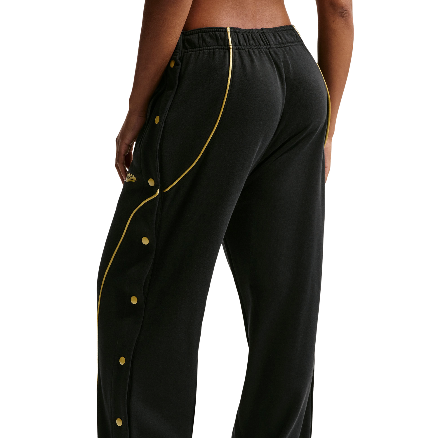 Nike Dri-FIT Swoosh Fleece Tearaway Pants - Women's - Black/Black