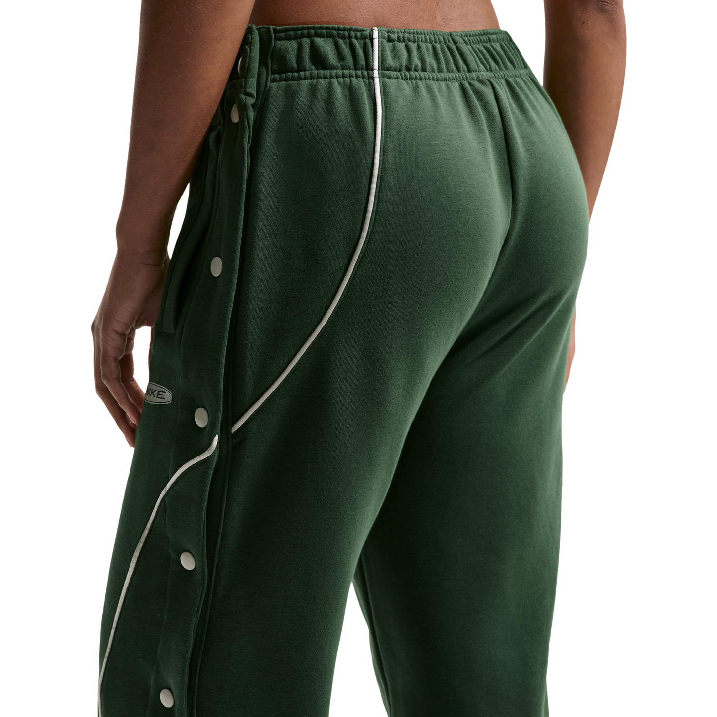 Nike Dri-FIT Swoosh Fleece Tearaway Pants - Women's - Light Silver/Fir
