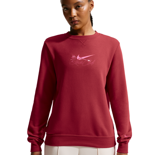 Nike NSW Club VDay Crew - Women's - Team Crimson/Rush Pink