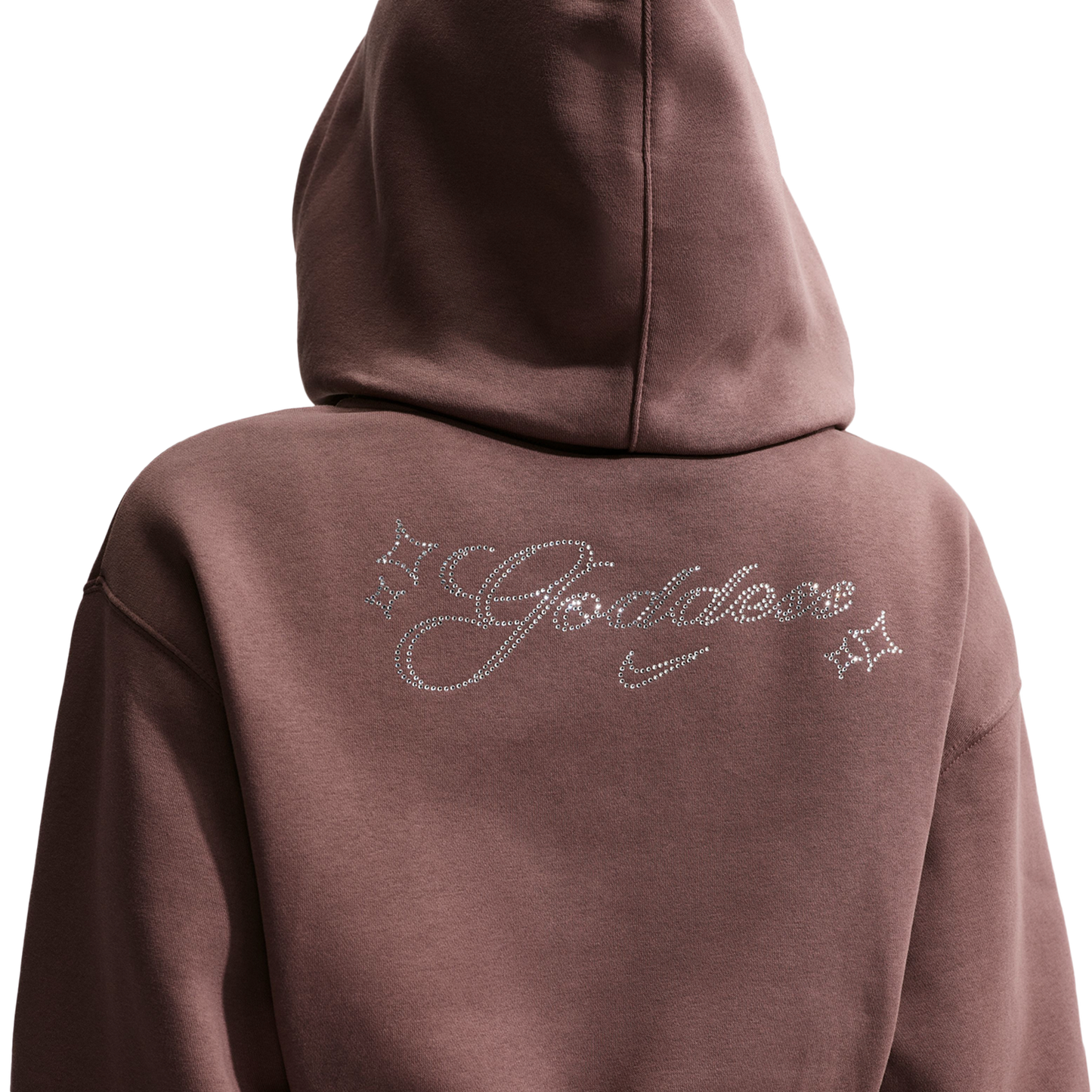 Nike NSW Phoenix Fleece Bling Crop Full-Zip Hoodie - Women's - Tattoo/Tattoo