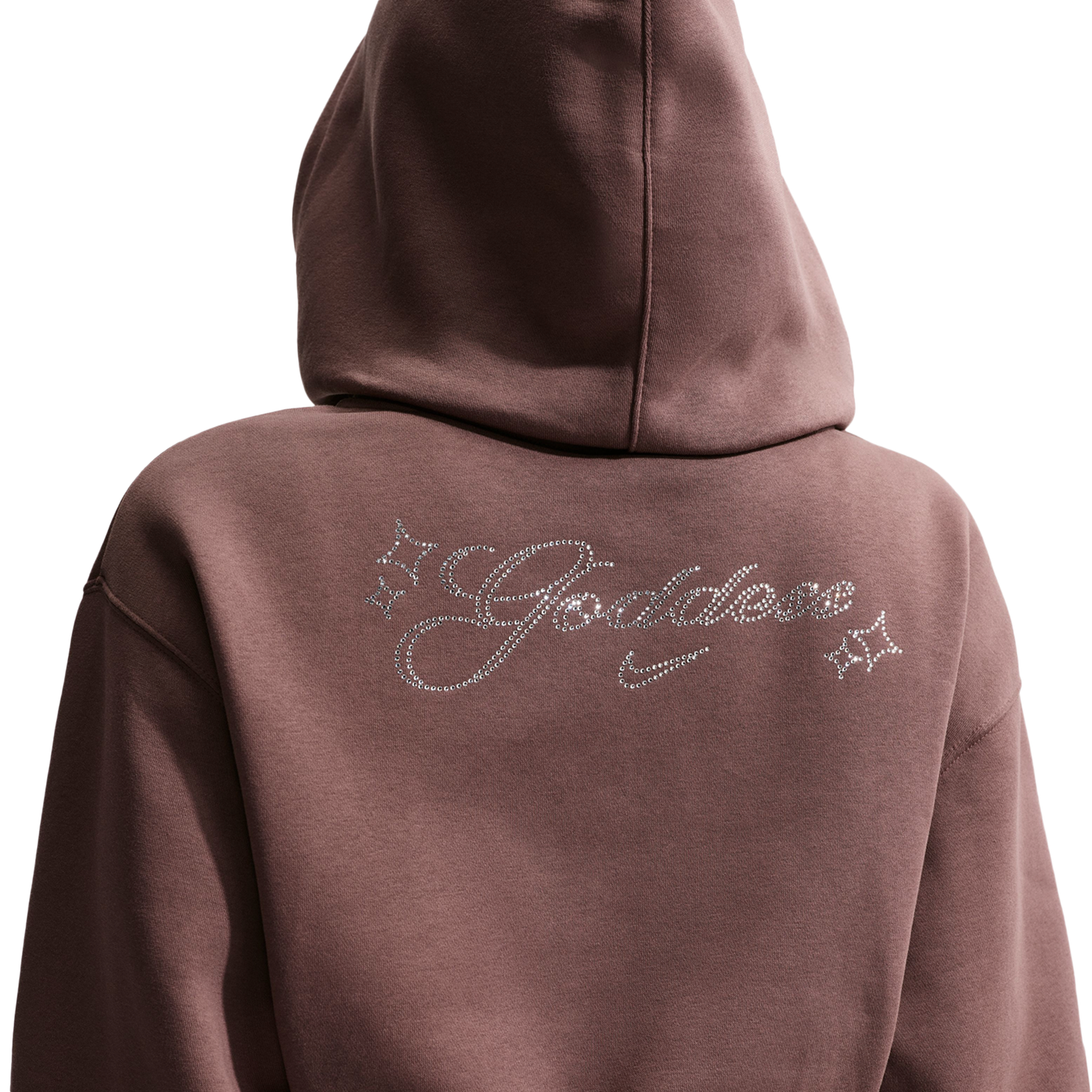 Nike NSW Phoenix Fleece Bling Crop Full-Zip Hoodie - Women's - Tattoo/Tattoo