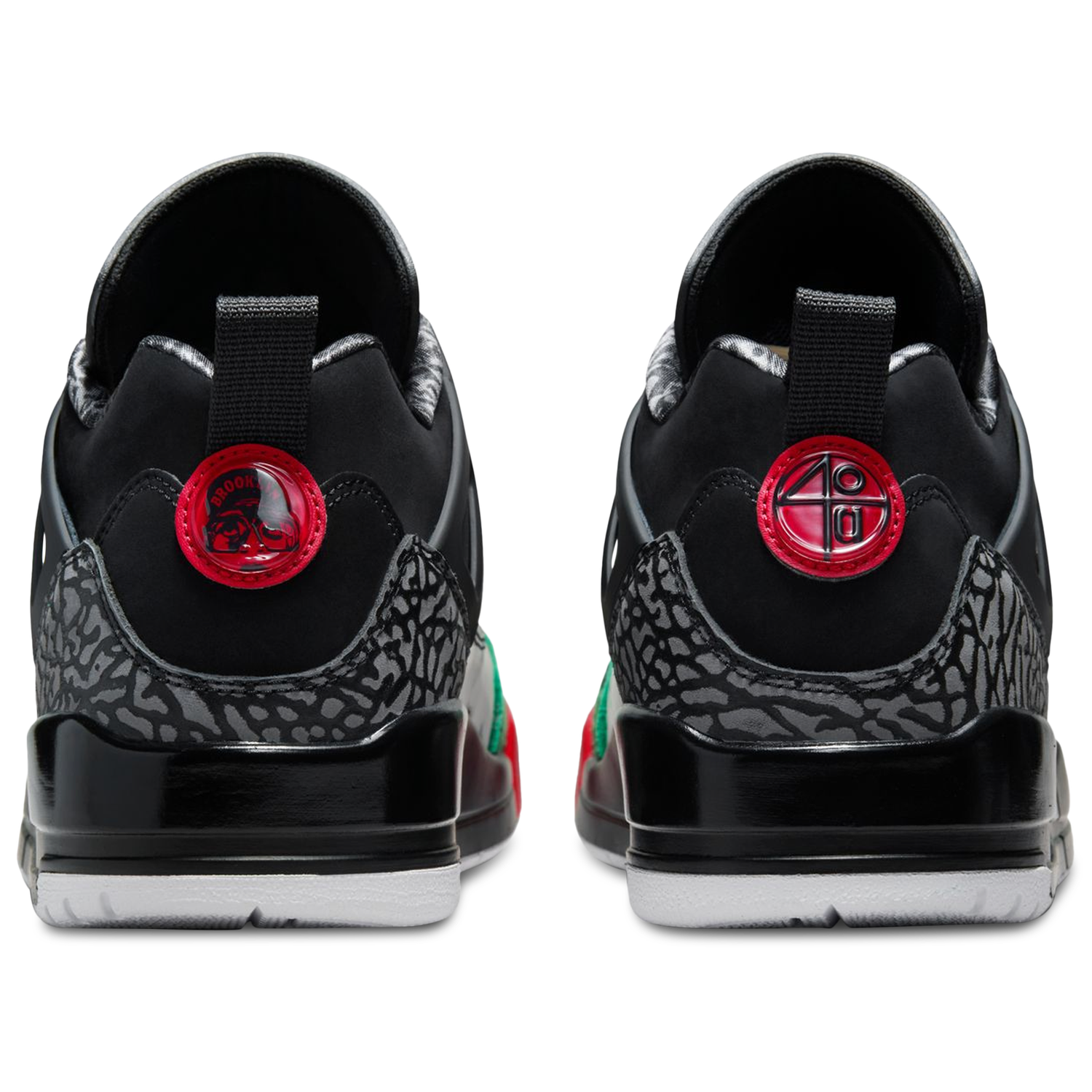 Jordan Spizike Low - Men's - Black/Classic Green/Varsity Red