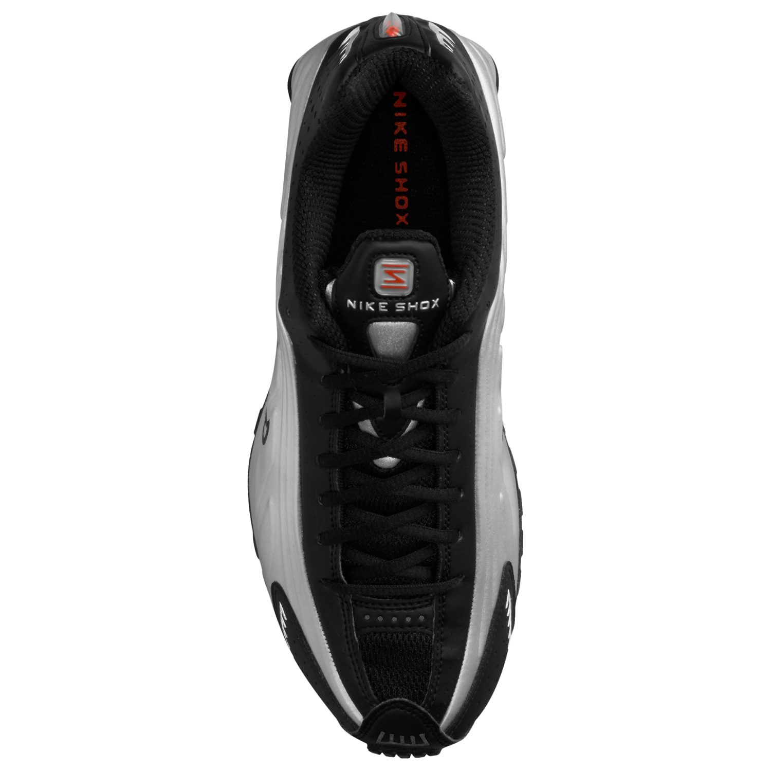 Nike Shox R4 - Men's - Metallic Silver/Metallic Silver/Picante Red