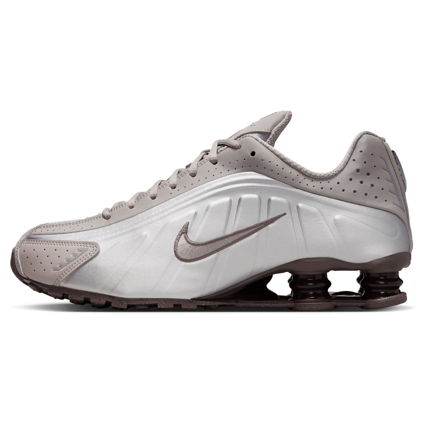 Nike Shox R4 - Men's - Cave Stone/Cave Stone/College Grey
