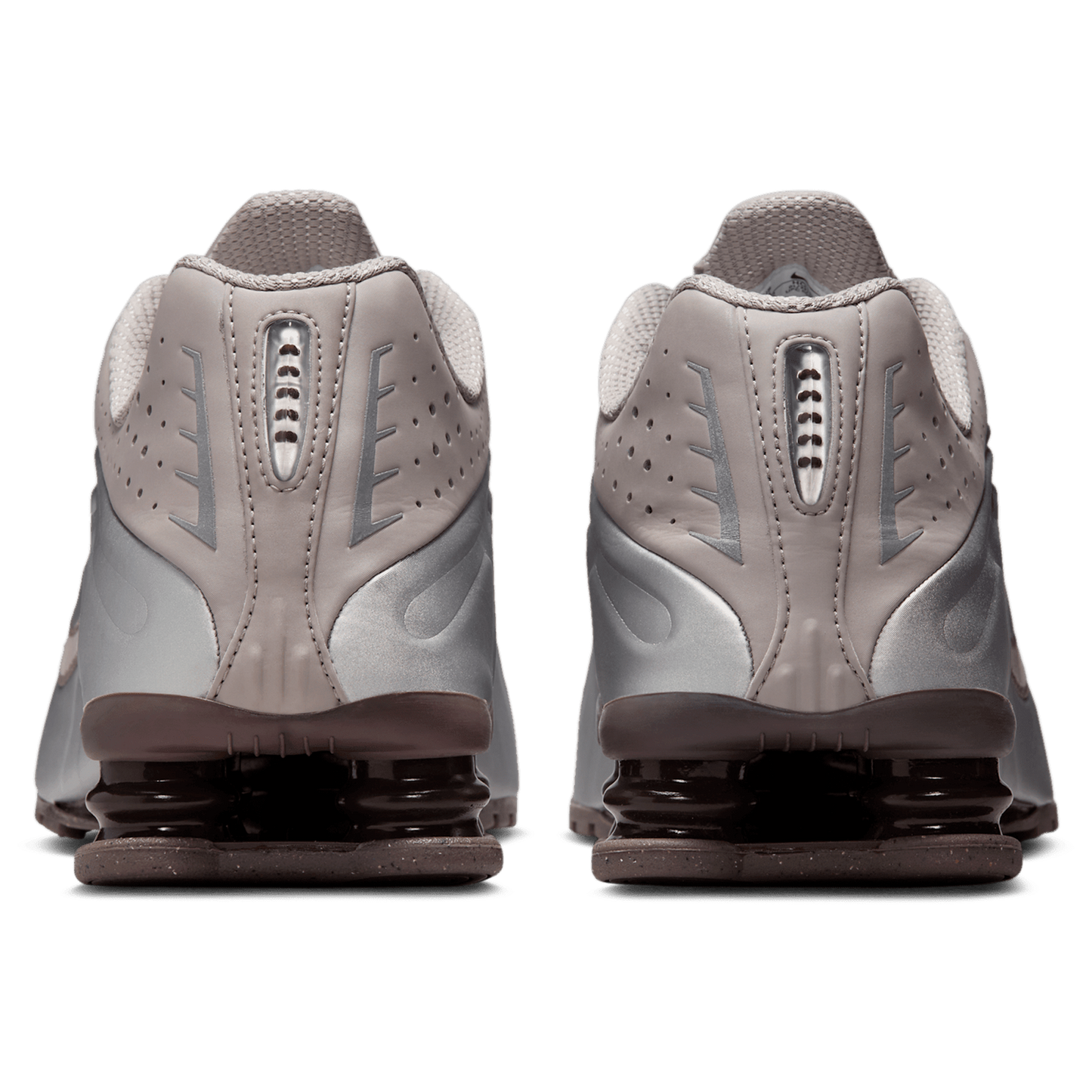 Nike Shox R4 - Men's - Cave Stone/Cave Stone/College Grey