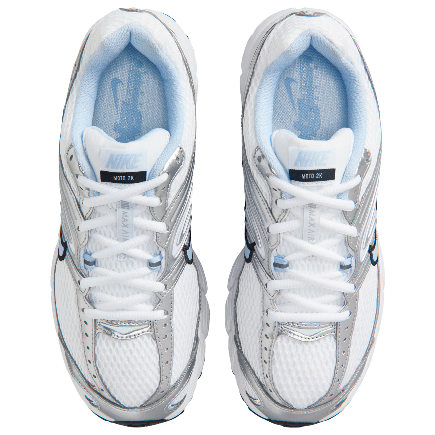 Nike Air Max Moto 2K - Women's - Hydrogen Blue/White/Mtlc Silver