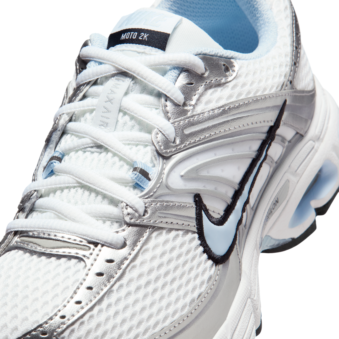 Nike Air Max Moto 2K - Women's - Hydrogen Blue/White/Mtlc Silver