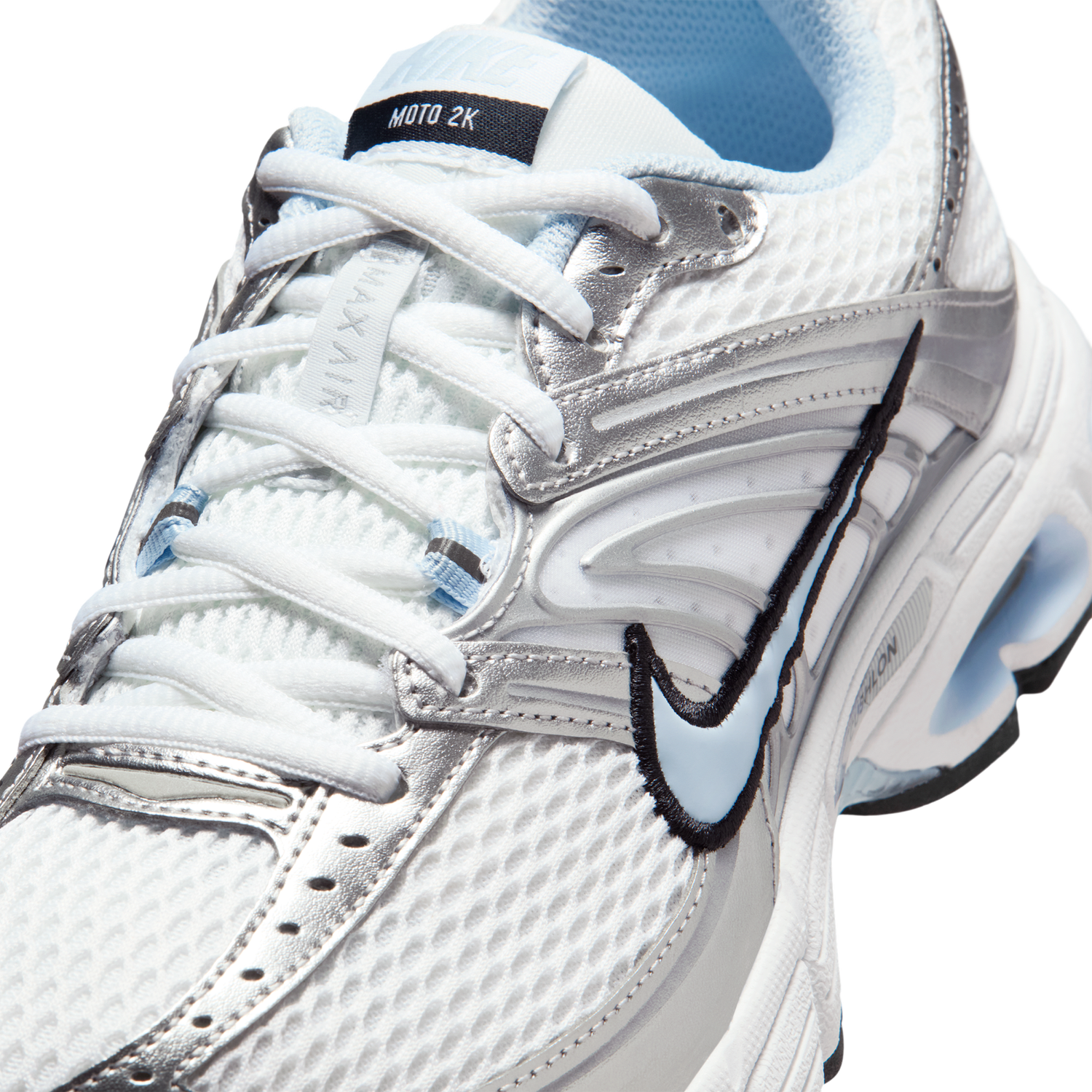 Nike Air Max Moto 2K - Women's - Hydrogen Blue/White/Mtlc Silver