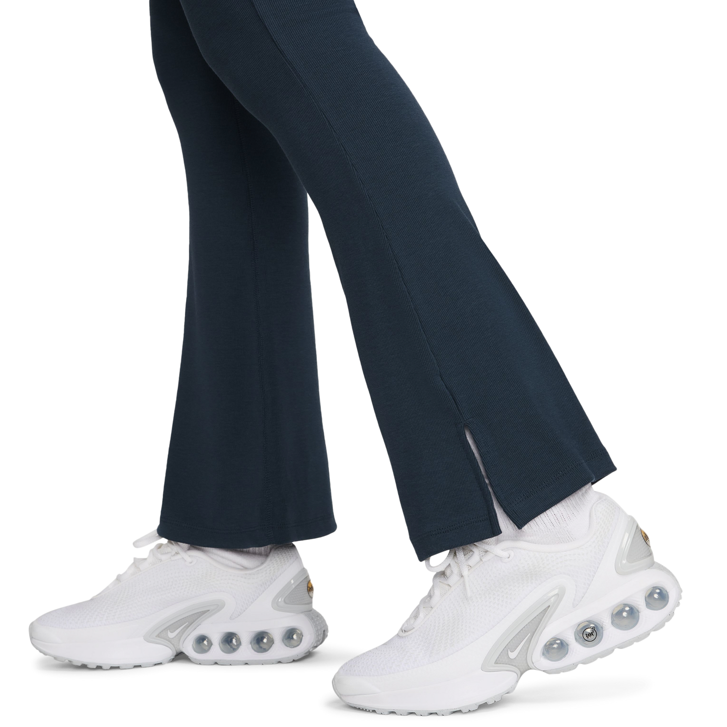 Nike NSW Chill Knit Mediun Rib Flare Pant - Women's - Armory Navy/Sail