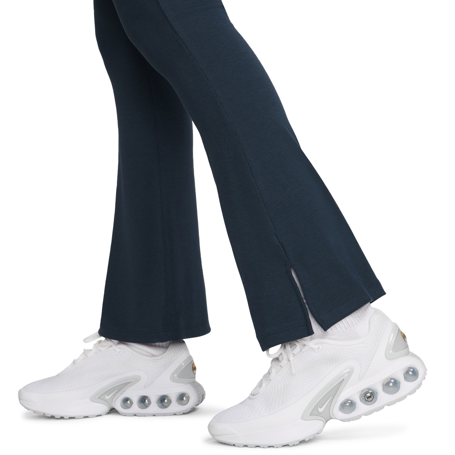 Nike NSW Chill Knit Mediun Rib Flare Pant - Women's - Armory Navy/Sail