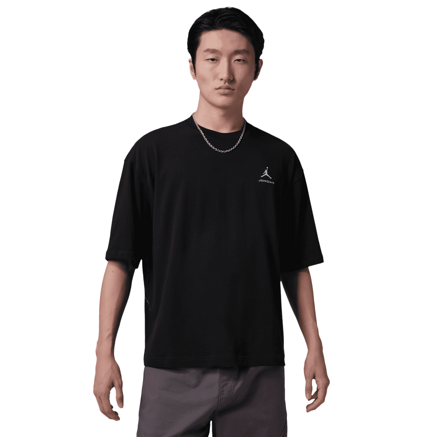 Jordan Oversized Short Sleeve Crew RCON - Men's - Black/Scream Green