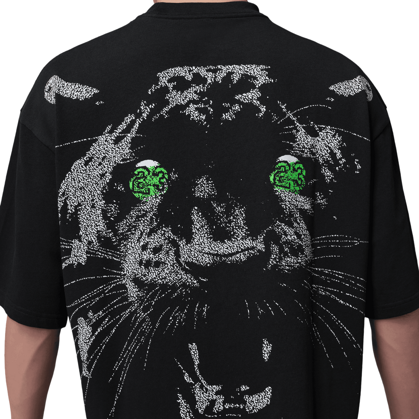Jordan Oversized Short Sleeve Crew RCON - Men's - Black/Scream Green